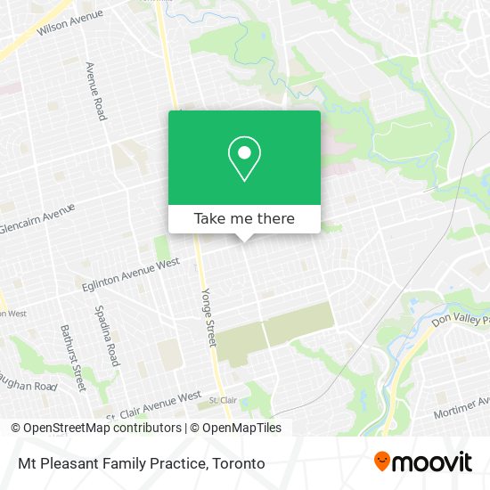 Mt Pleasant Family Practice map