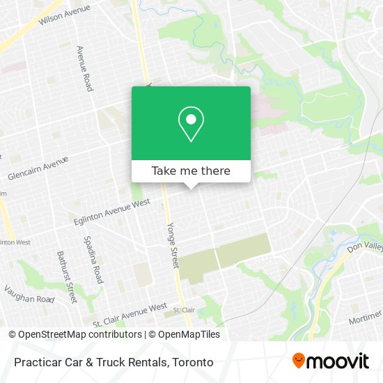 Practicar Car & Truck Rentals map