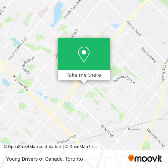 Young Drivers of Canada map