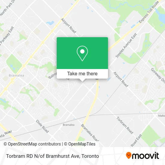 Torbram RD N/of Bramhurst Ave map