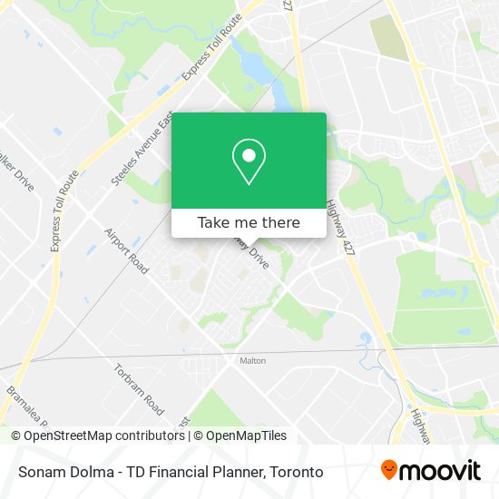 Sonam Dolma - TD Financial Planner map