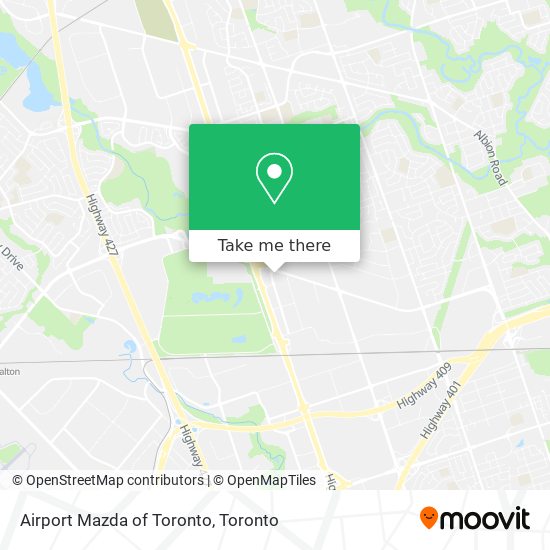 Airport Mazda of Toronto plan