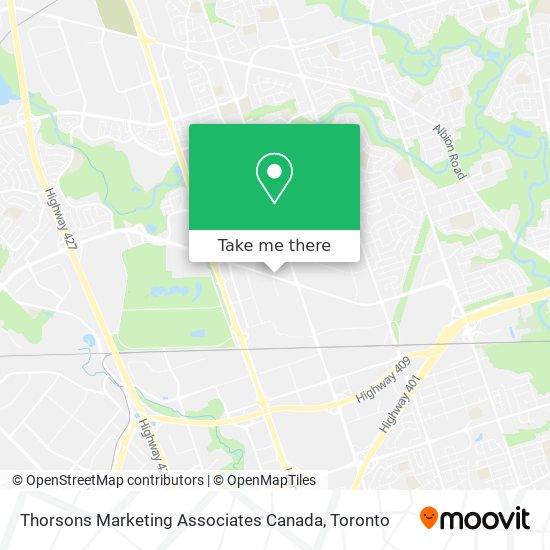 Thorsons Marketing Associates Canada map