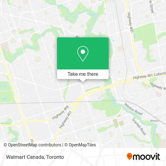 Walmart Canada map