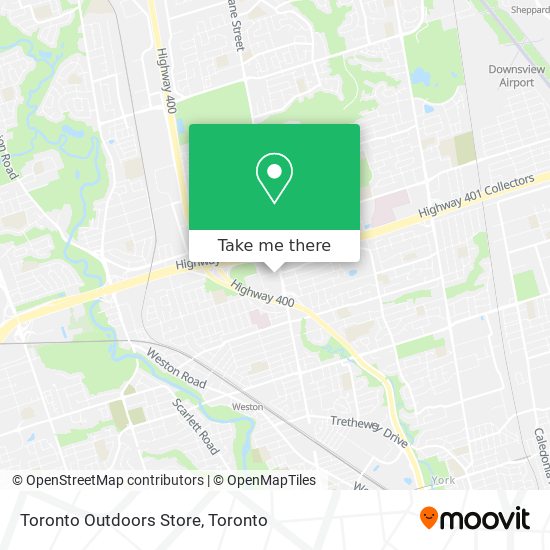 Toronto Outdoors Store plan