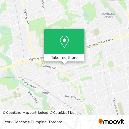 York Concrete Pumping map