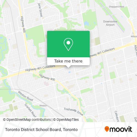 Toronto District School Board map