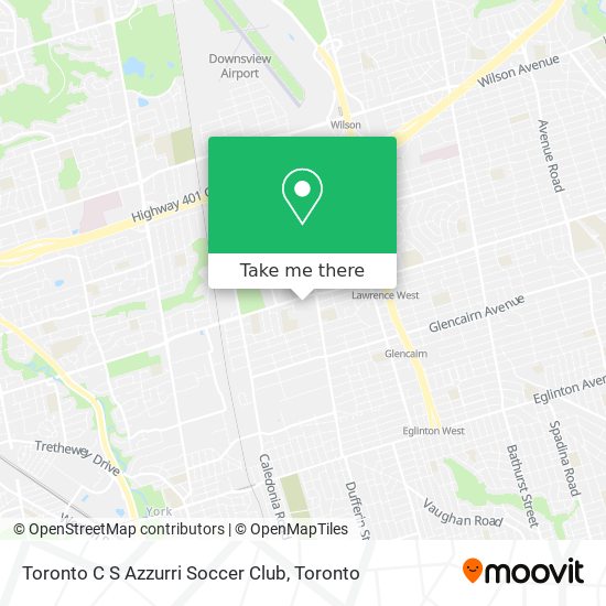 Toronto C S Azzurri Soccer Club plan