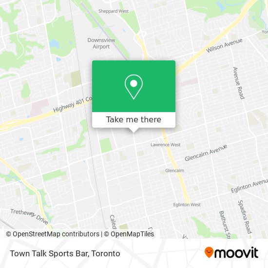 Town Talk Sports Bar map