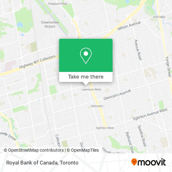 Royal Bank of Canada map