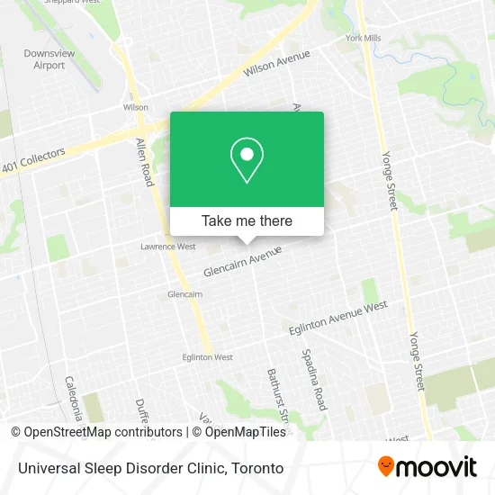 Universal Sleep Disorder Clinic map