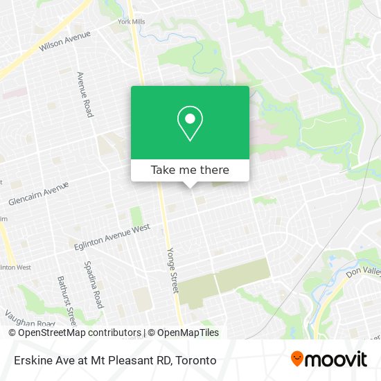 Erskine Ave at Mt Pleasant RD map