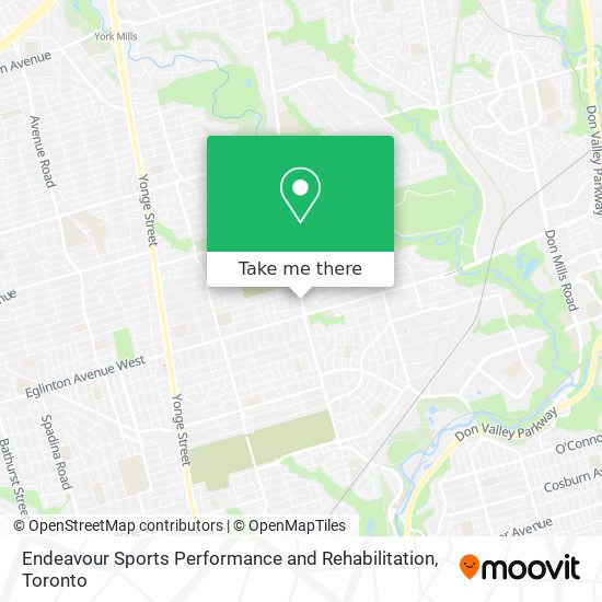 Endeavour Sports Performance and Rehabilitation map