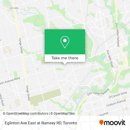 Eglinton Ave East at Rumsey RD map