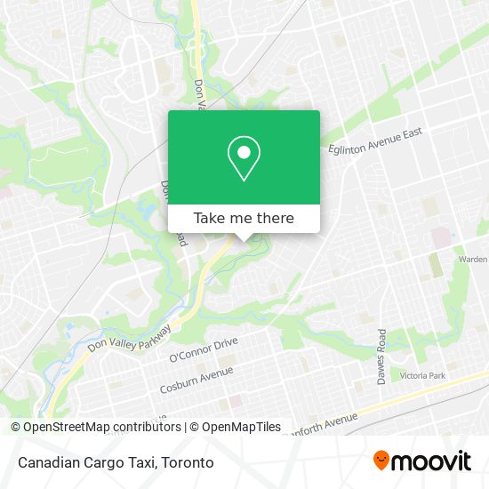 Canadian Cargo Taxi map