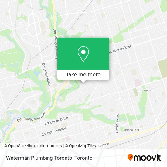Waterman Plumbing Toronto map
