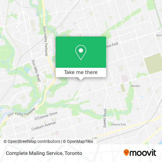 Complete Mailing Service map