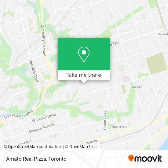 Amato Real Pizza map