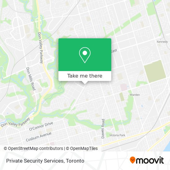 Private Security Services map