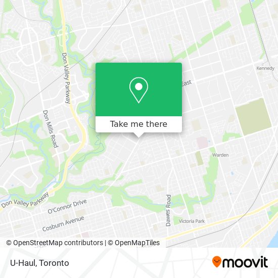 U-Haul map