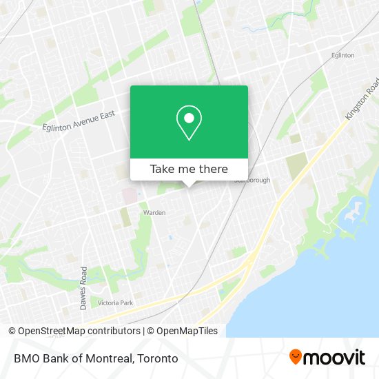 BMO Bank of Montreal map