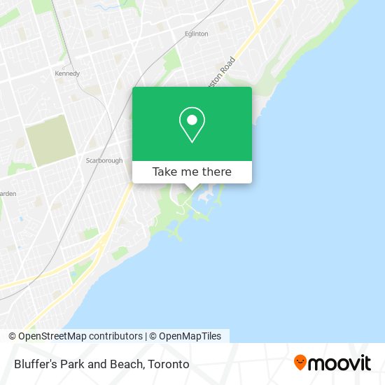 Bluffer's Park and Beach map