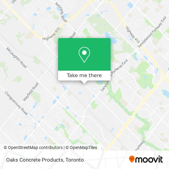 Oaks Concrete Products map