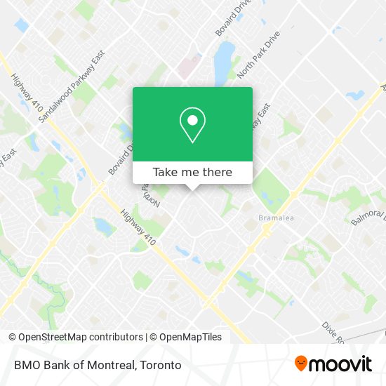 BMO Bank of Montreal map