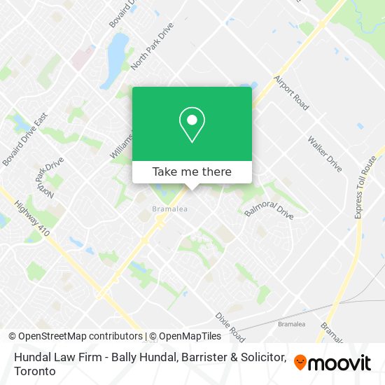 Hundal Law Firm - Bally Hundal, Barrister & Solicitor map