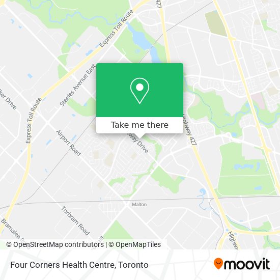 Four Corners Health Centre map