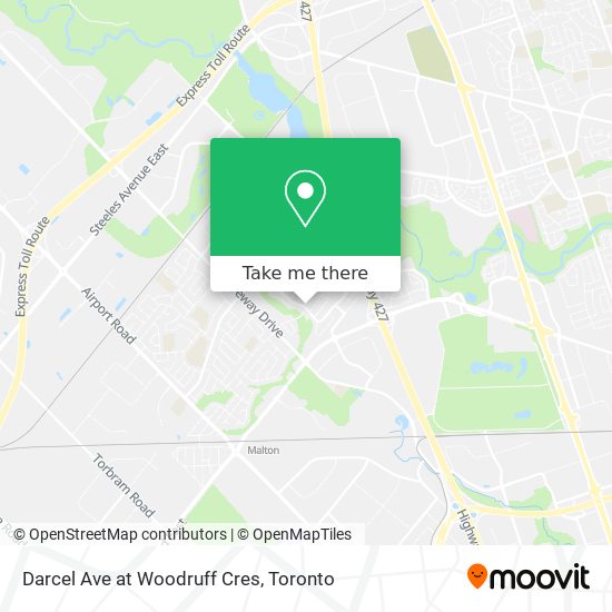 Darcel Ave at Woodruff Cres map