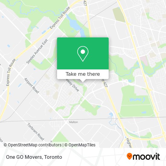 One GO Movers map