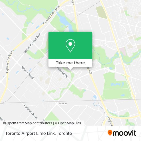 Toronto Airport Limo Link map