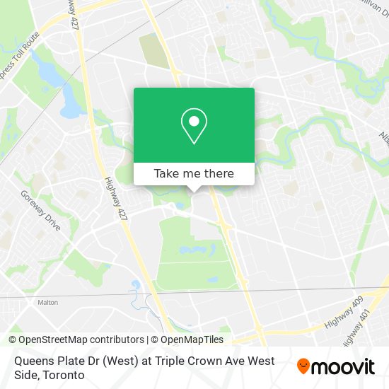 Queens Plate Dr (West) at Triple Crown Ave West Side map