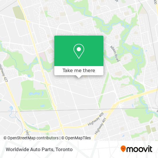 Worldwide Auto Parts map