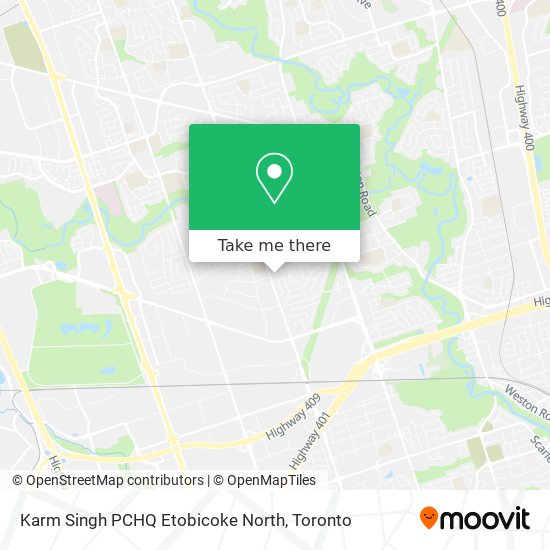 Karm Singh PCHQ Etobicoke North map