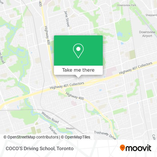COCO'S Driving School map