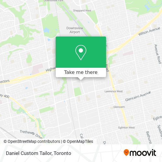 Daniel Custom Tailor map