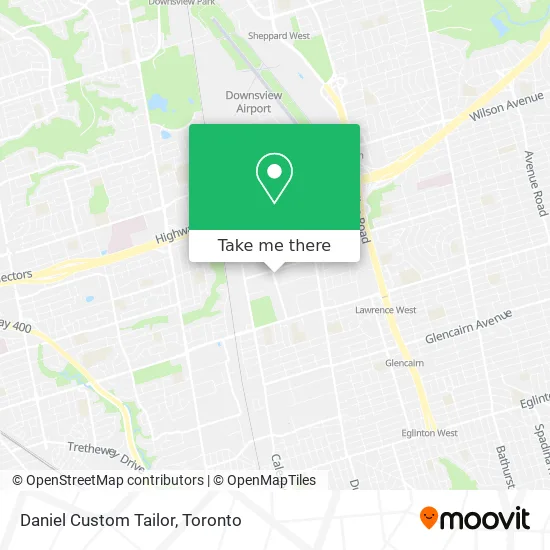 Daniel Custom Tailor map