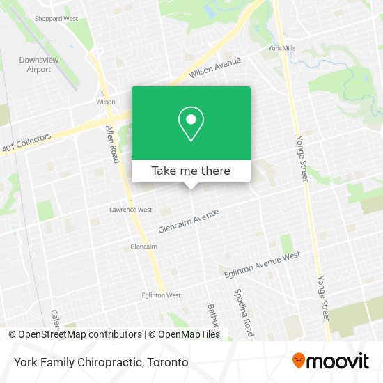 York Family Chiropractic map