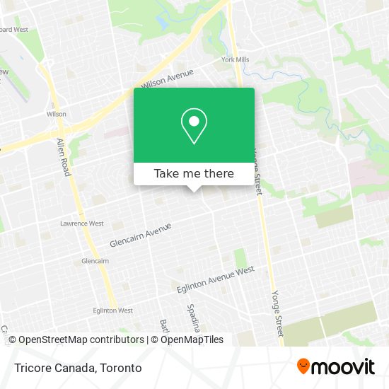 Tricore Canada map