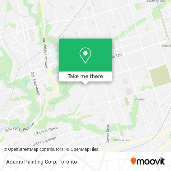 Adams Painting Corp map