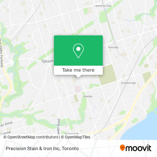 Precision Stain & Iron Inc map