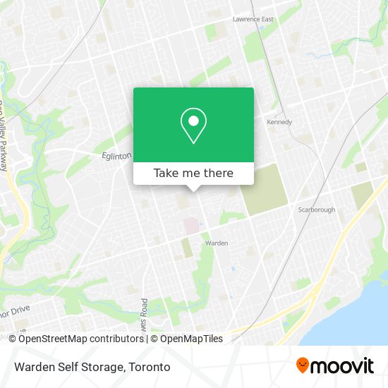 Warden Self Storage map