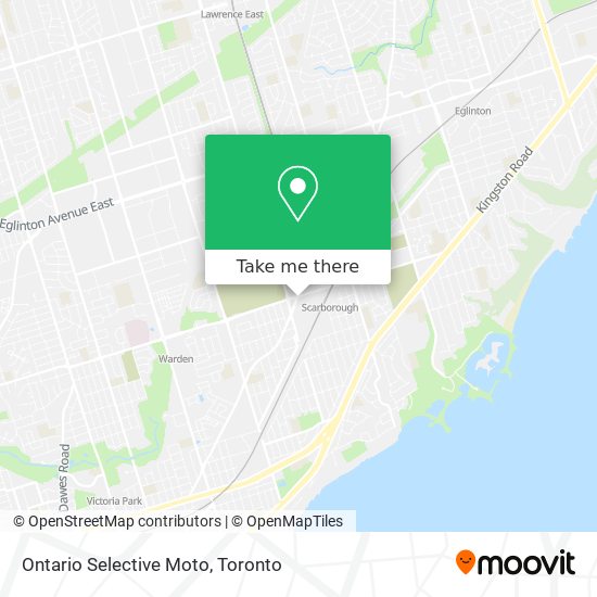 Ontario Selective Moto map