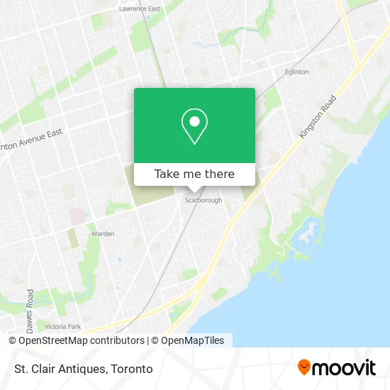 St. Clair Antiques map