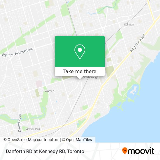 Danforth RD at Kennedy RD map