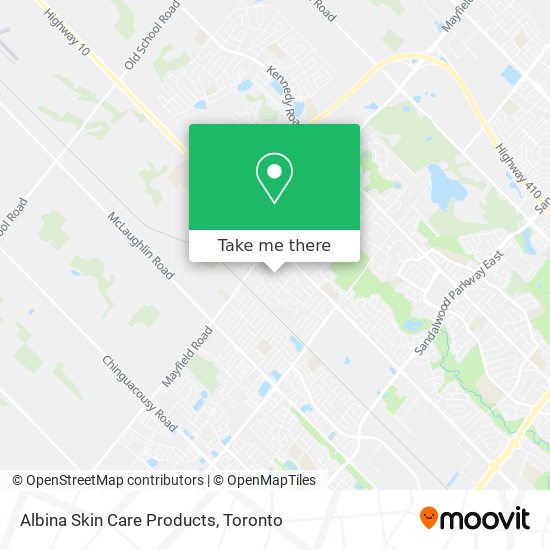 Albina Skin Care Products map
