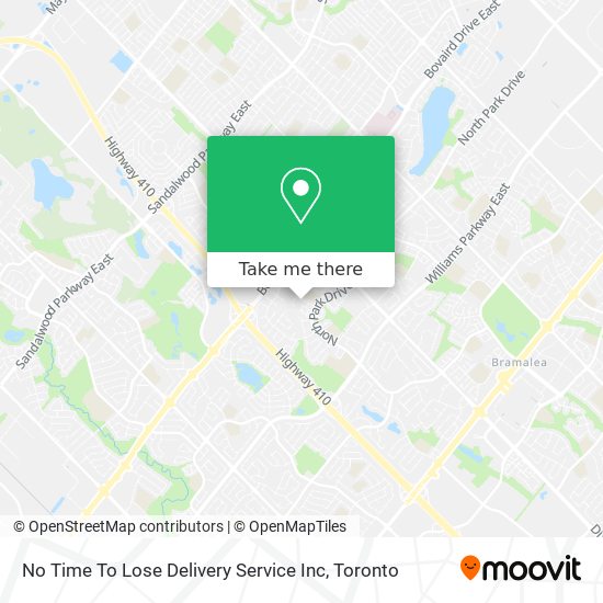 No Time To Lose Delivery Service Inc map