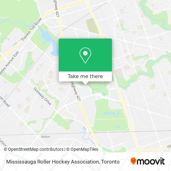 Mississauga Roller Hockey Association map